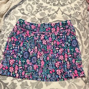 Lilly Pulitzer Vibrant Floral Mini athletic Skort - Pink and Blue